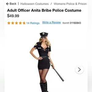Sexy police officer Halloween costume- Anita Bribe